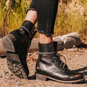Freebird Manchester Lace Up boot Black size 6
